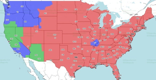 San Francisco 49ers vs. Arizona Cardinals: Coverage map