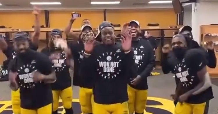 Watch Juju Smith Schuster Is Back To Dancing After Steelers Win 0080