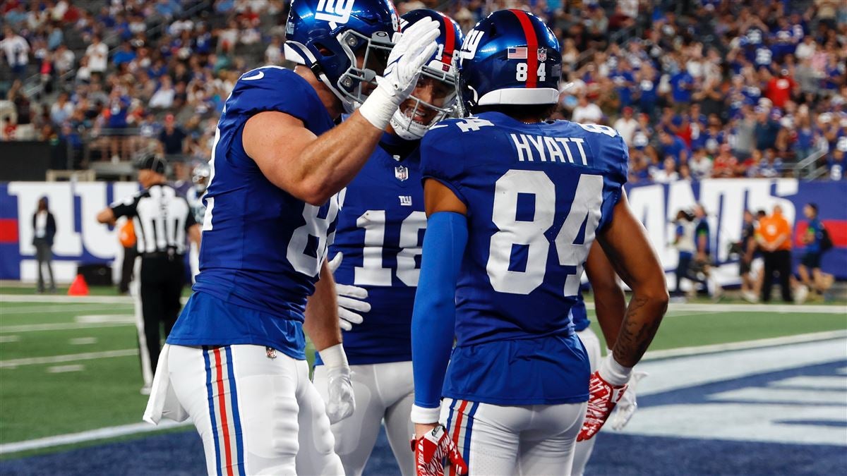 Giants rookie receiver Jalin Hyatt switches the number on his