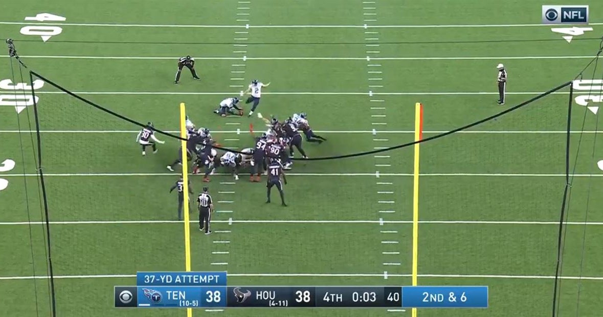 WATCH Titans’ gamewinning FG bounces in off upright