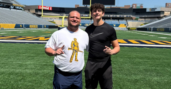 Young tight end Ratica enjoys WVU visit