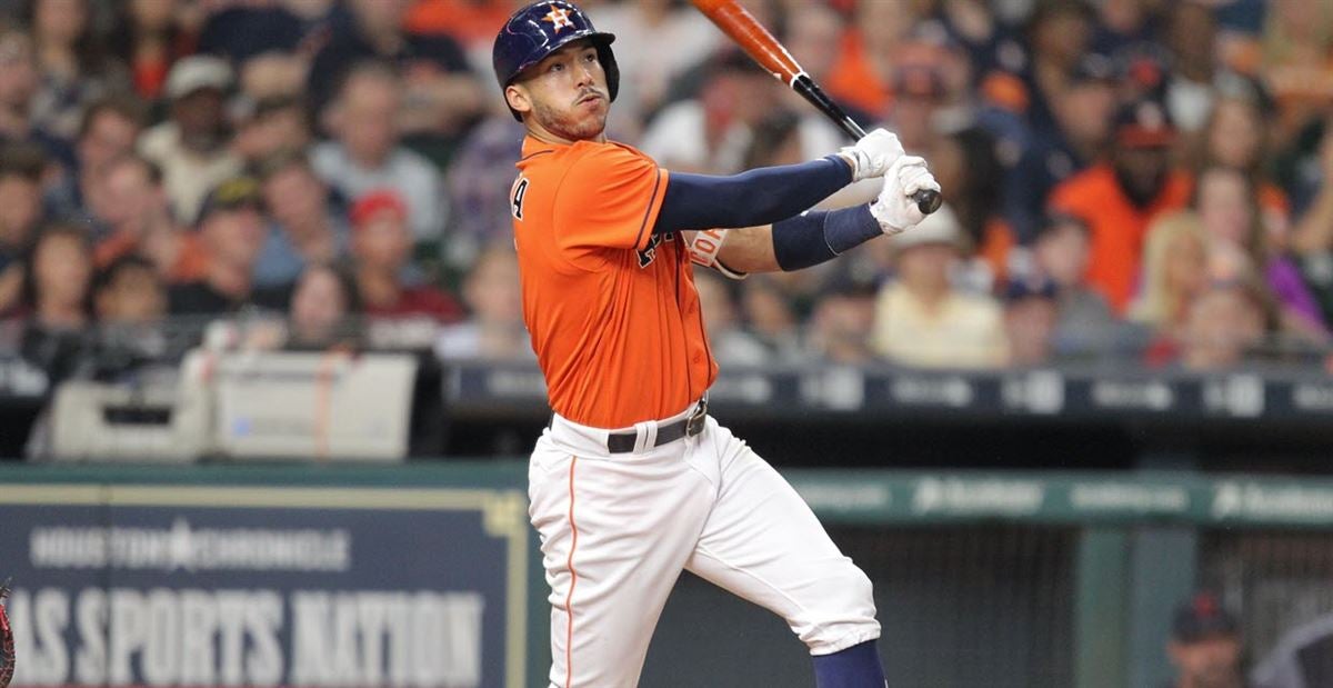 Shortstop Carlos Correa (Puerto Rico Baseball Academy) the number one  overall pick to the Houston Astros during the MLB Draft on Monday June  04,2012 at Studio 42 in Secaucus, NJ. (AP Photo/Tomasso