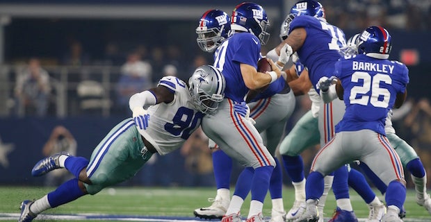 Cowboys DE DeMarcus Lawrence upped the ante vs. Giants, and Dak