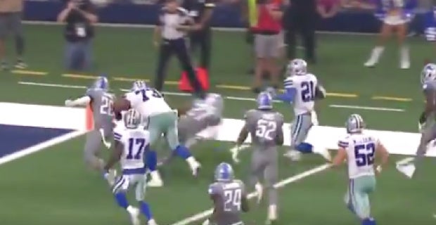 Tracking Ezekiel Elliott's passing game success vs Lions