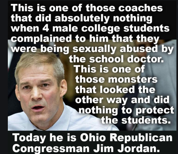 Jim Jordan is the biggest disgrace in OSU history