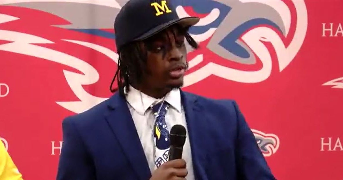 National Signing Day Michigan RB signee CJ Stokes delivers passionate