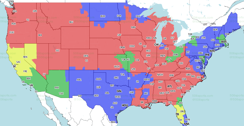 Coverage map revealed for Eagles-Giants game