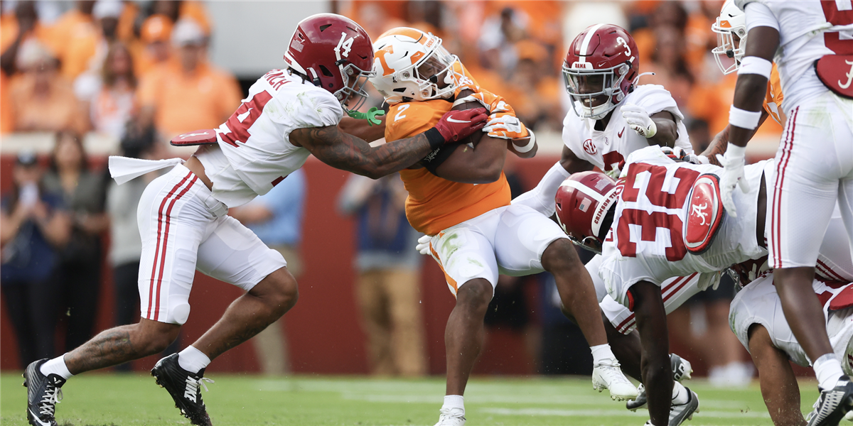 No. 6 Tennessee knocks off No. 3 Alabama, No. 20 Utah upsets No. 7