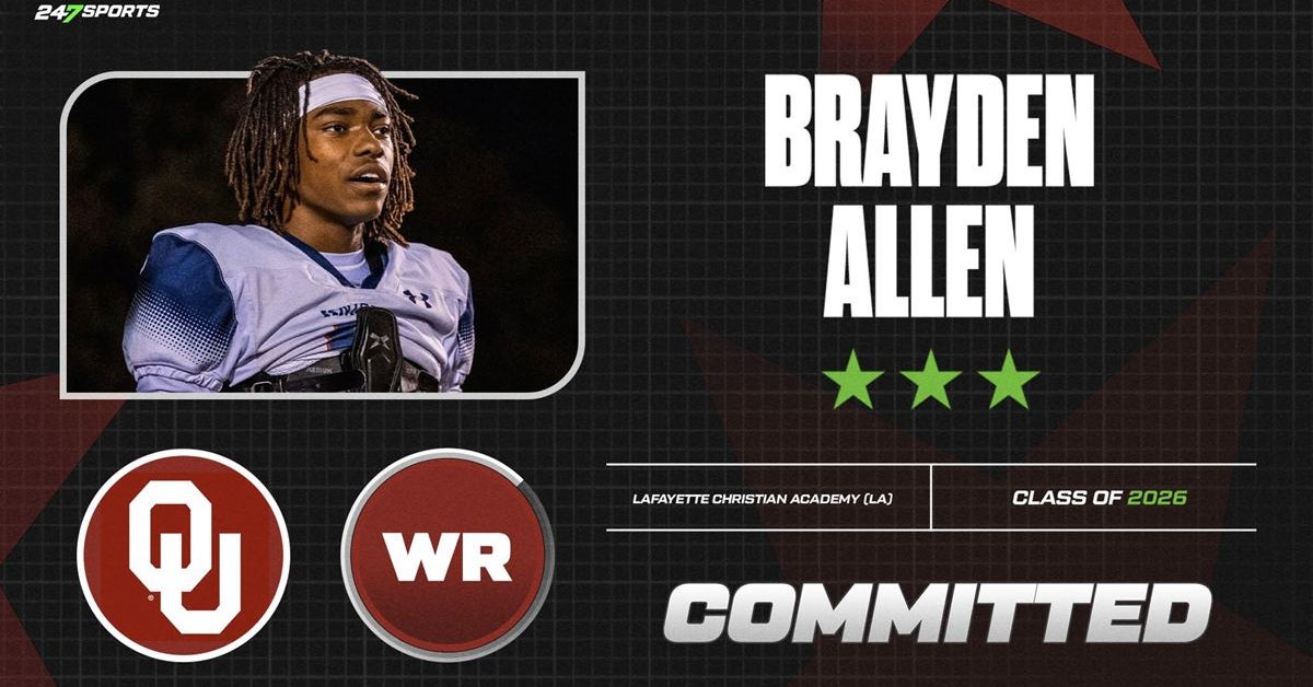 COMMIT: Oklahoma lands 2026 wide receiver Brayden Allen