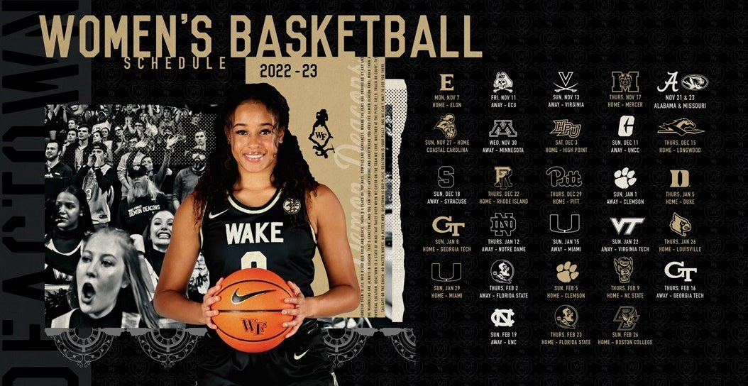 Wake Forest Women’s Basketball Announces Complete 202223 Schedule