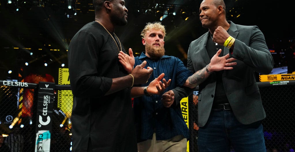 Francis Ngannou invites bodybuilder to punch him ‘My sister hits