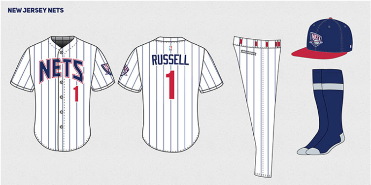 Graphic designer creates throwback NBA and MLB jersey mashups