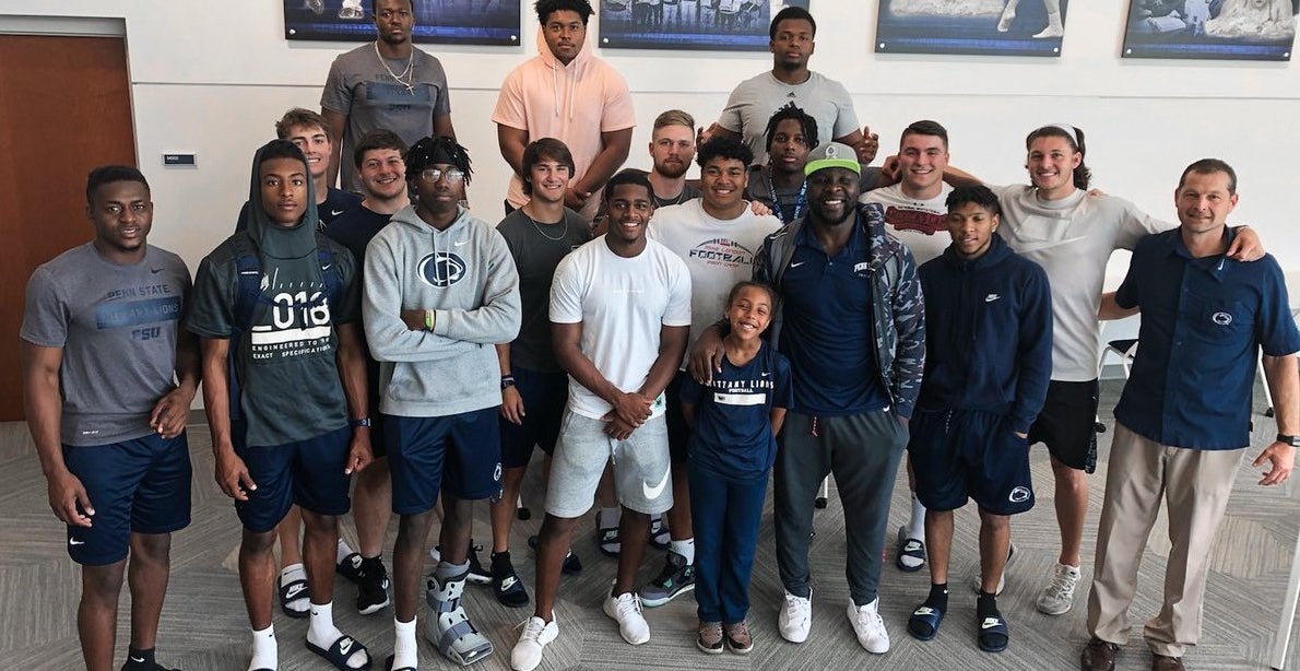 Former PSU star Tamba Hali meets with Lions� freshmen