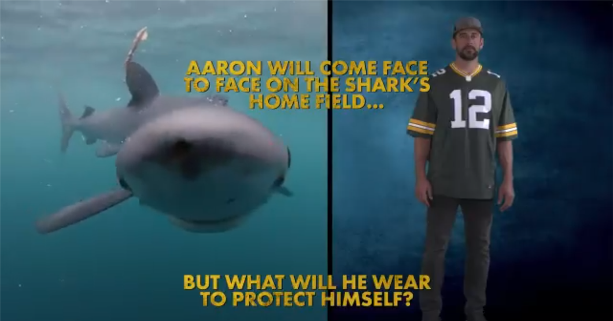 Video Trailer of Aaron Rodgers on Shark Week(02)