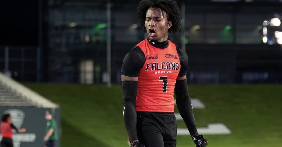 2028 CB Kenneth Harris Continues Building Relationship With Michigan State Staff at 7-on-7 Tournament
