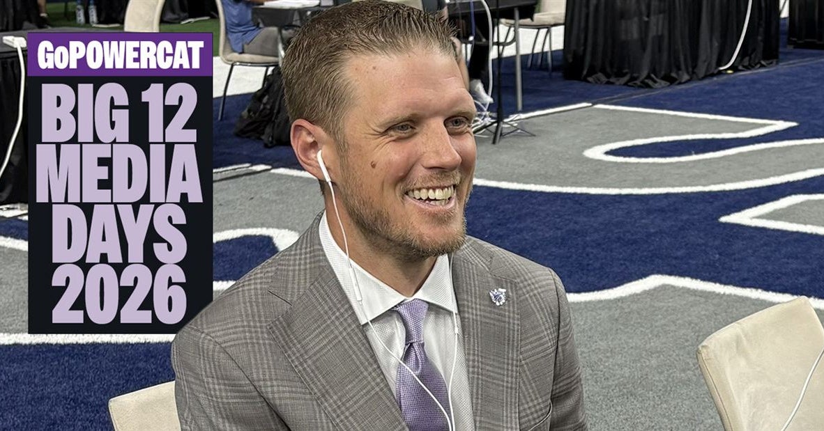 Collin Klein at Big 12 Media Days with Fitz