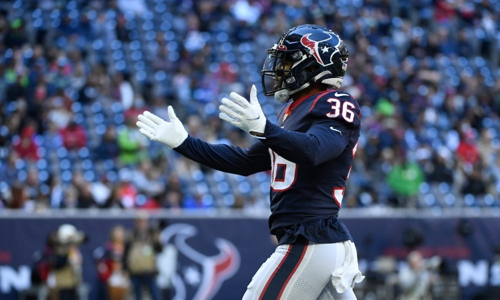 Houston Texans defensive back Jonathan Owens (36) during an NFL