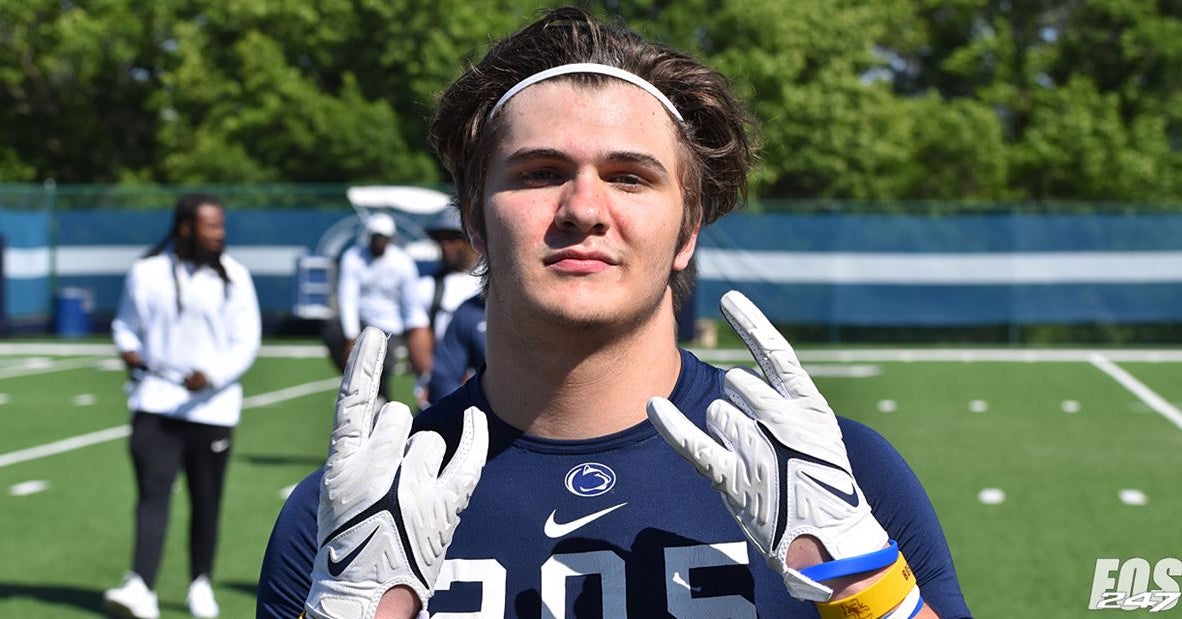 Freshman Spotlight: Prospect highlights of new Penn State lineman Liam ...