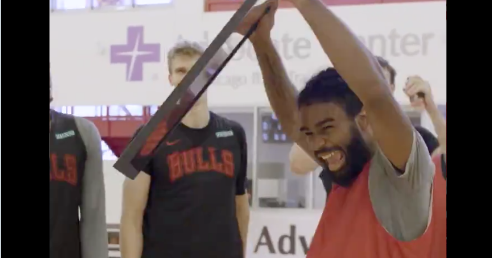 Chicago Bulls Frame Coby White's Jersey to Honor All Rookie Year Chicago Bulls Frame Coby White's Jersey to Honor All Rookie Year