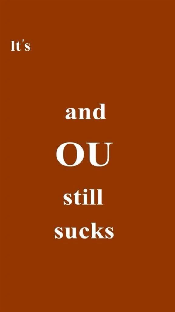OU Sucks iPhone Wallpaper - You need this!