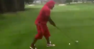 WATCH: Marshawn Lynch shows off epically bad golf swing WATCH: Marshawn Lynch shows off epically bad golf swing