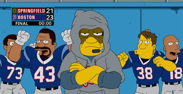 LOOK: Patriots featured in upcoming Simpsons episode