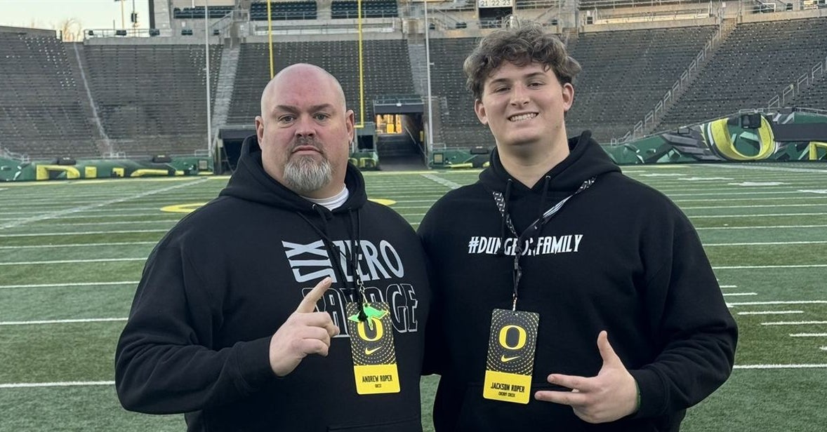 Push by Oregon leaves big impression on four-star OL Jackson Roper