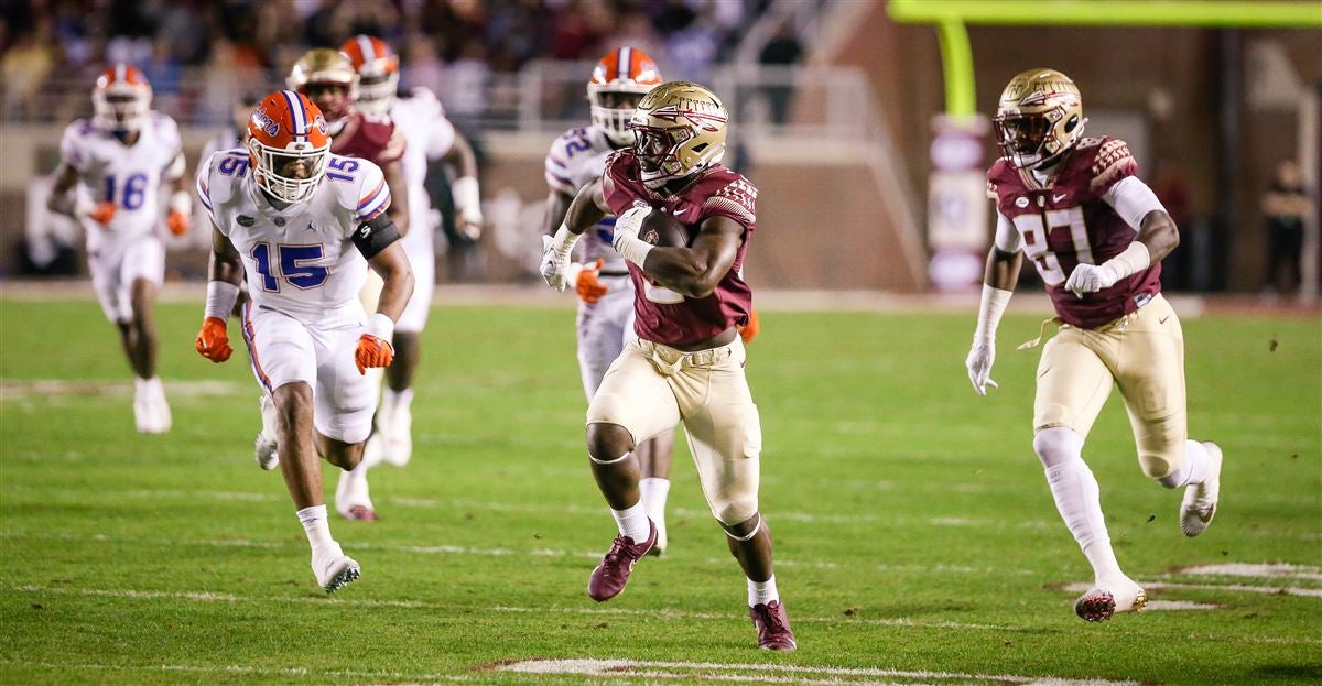 Warchant.com on X: FSU RB Trey Benson (@trey_uno1) is number one in the  NCAA in Elusive Rating by @PFF with a score of 315.2 The next closest  running back has a score