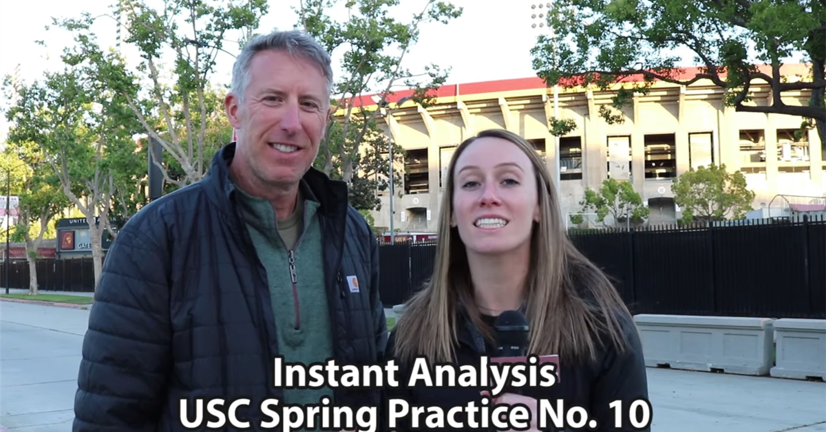 Instant Analysis from USC spring practice No. 10 in the Coliseum