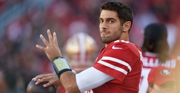 Jimmy Garoppolo  Handsome football players, Cycling attire, Men's