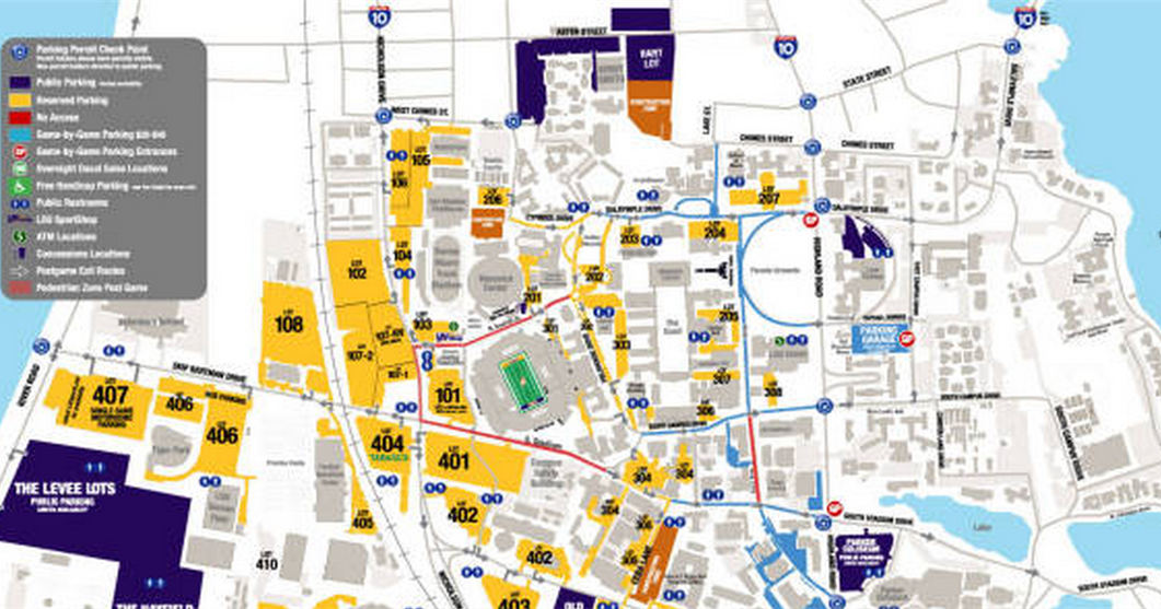 New parking rules for LSU football games