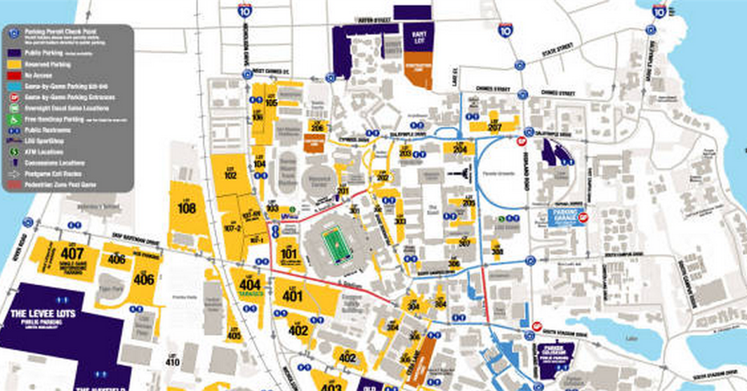 Lsu Rv Spots New parking rules for LSU football games
