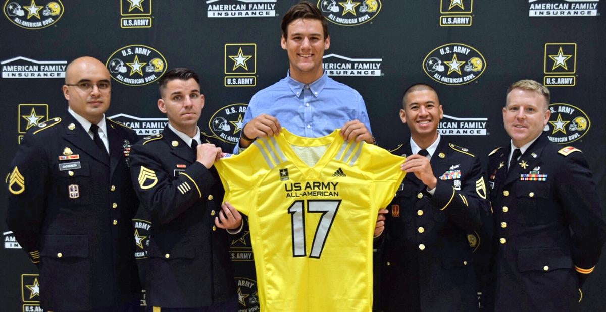 Stanford TE commit Colby Parkinson receives jersey for US Army All-American  Bowl - Rule Of Tree