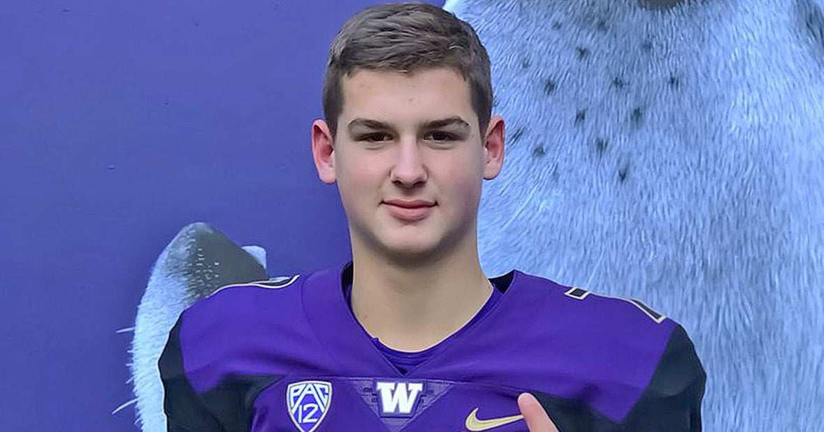 Four-star 2021 QB Sam Huard commits to Washington