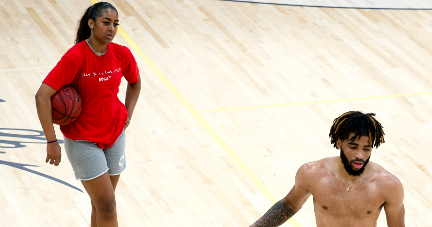 UNC's R.J. Davis & Deja Kelly Train Together UNC's R.J. Davis & Deja Kelly Train Together