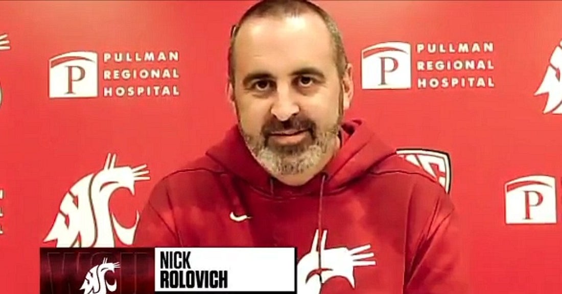 Nick Rolovich says his Washington State future is out of his hands