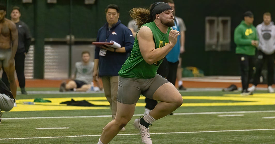 Casey Rogers makes the most of his Oregon Pro Day experience
