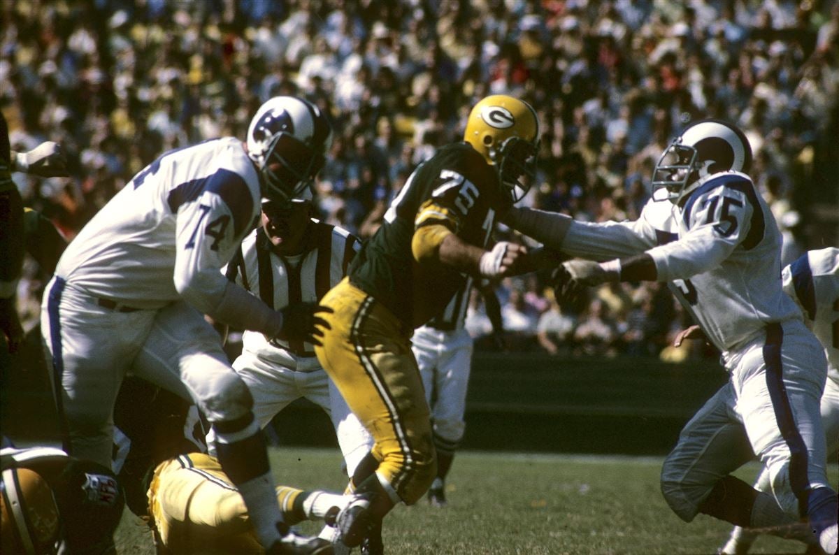 Green Bay Packers Forrest Gregg in action, blocking for teammate News  Photo - Getty Images