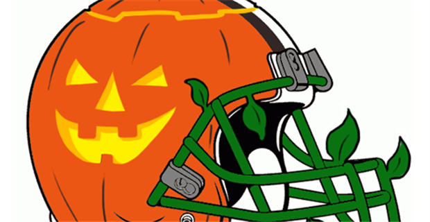 Halloween-themed logos for all 32 NFL teams