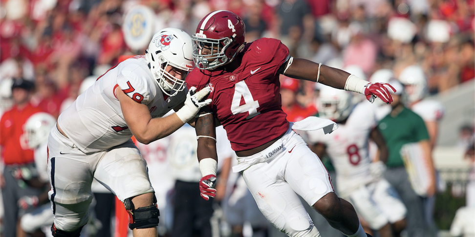 Rashaan Evans: Alabama's versatile linebacker works toward next