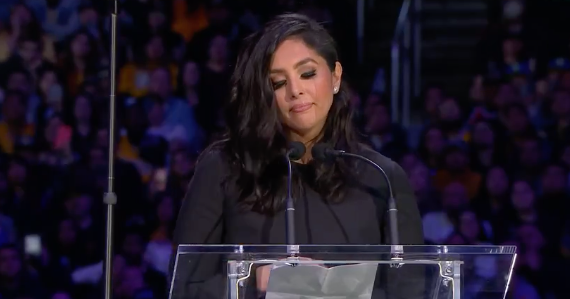 Vanessa Bryant remembers Kobe with speech at memorial