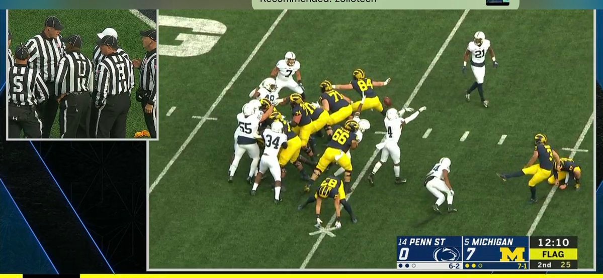 Michigan Kicker Quinn Nordin gets Booed by Penn State Crowd and Misses the  Extra Point