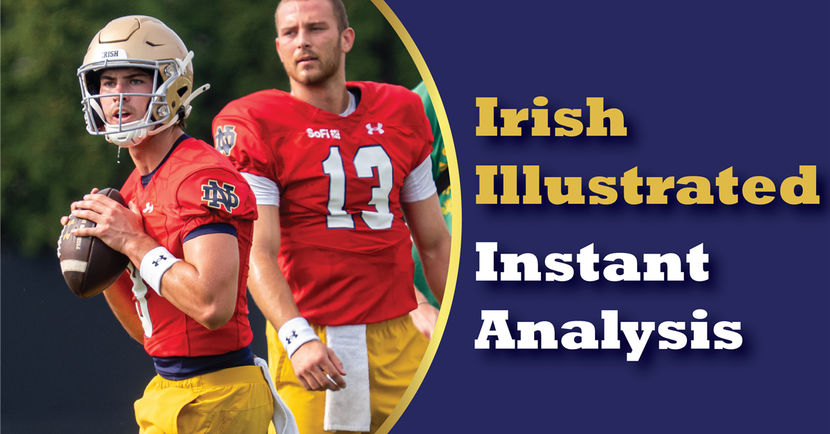 Instant Analysis: Breaking Down Notre Dame Fall Camp Practice No. 2