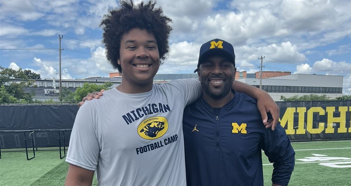 Michigan skyrockets up the leaderboard for fast-rising 2025 OL Michael ...