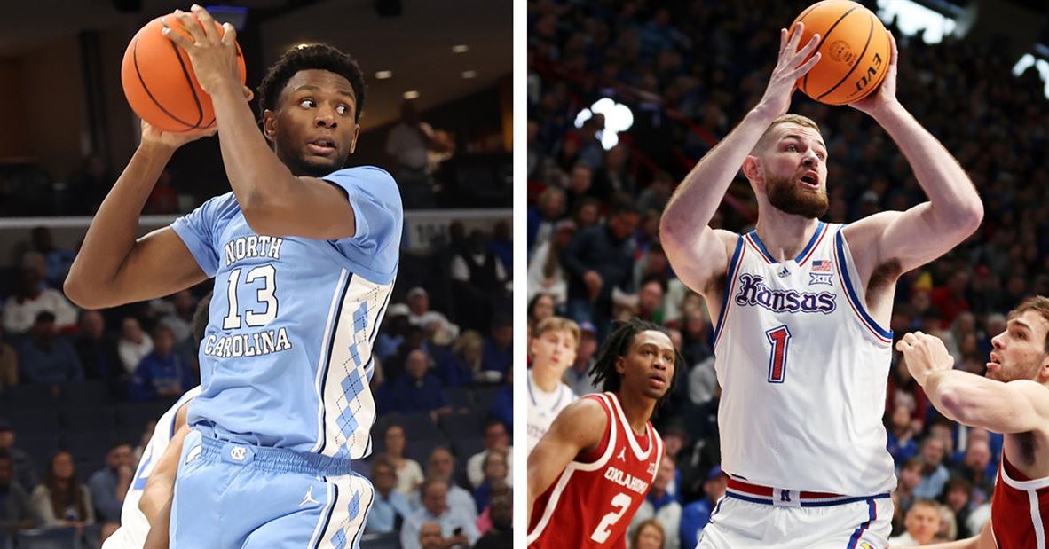 North Carolina vs.  Kansas Basketball Preview: Blue Bloods Clash in Allen Fieldhouse