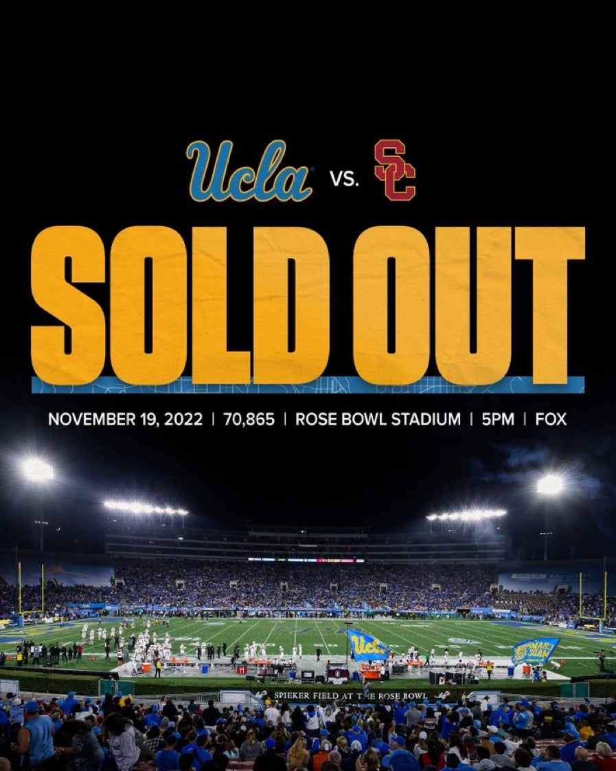 USC/UCLA game, how is it not sold out?