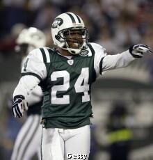 13 November 2008. Jets Cornerback Hank Poteat (23) during pregame