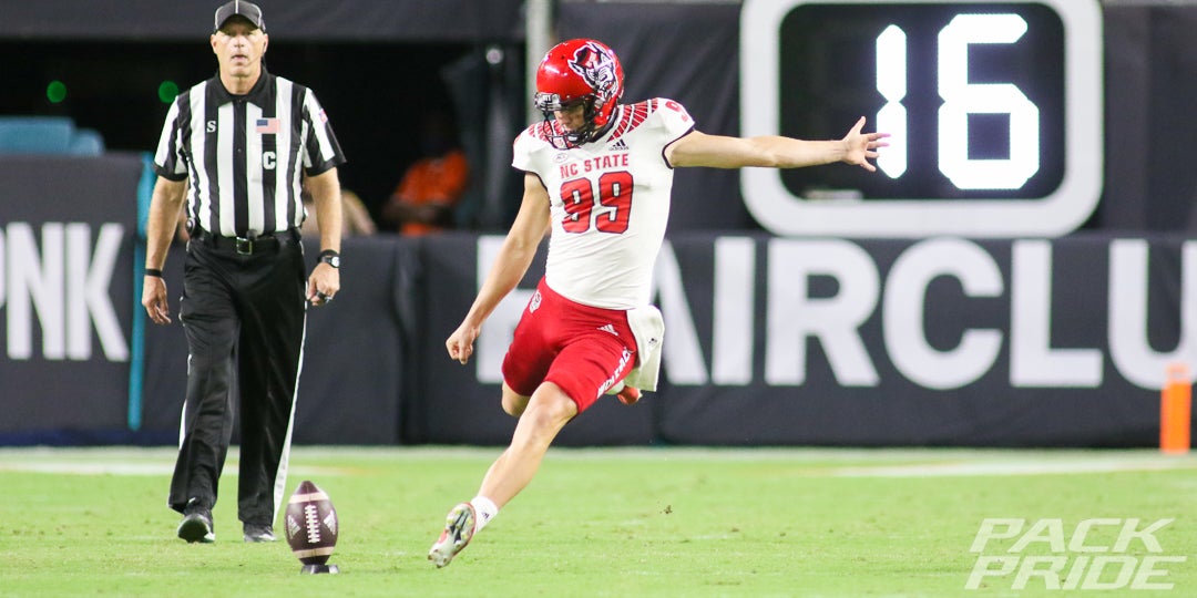 Punter Trenton Gill Named NC State's Football Scholar-Athlete