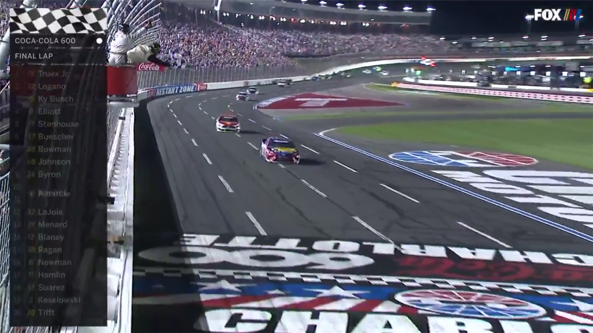 Martin Truex Jr Holds Off Joey Logano To Win Coca Cola 600