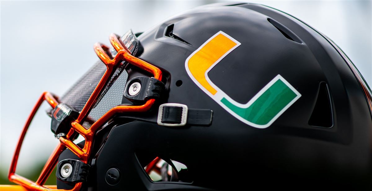 miami hurricanes black helmet